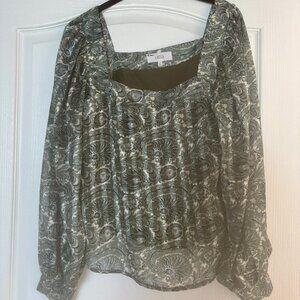 Lucca Couture Women's Buttercup Square Neck Blouse